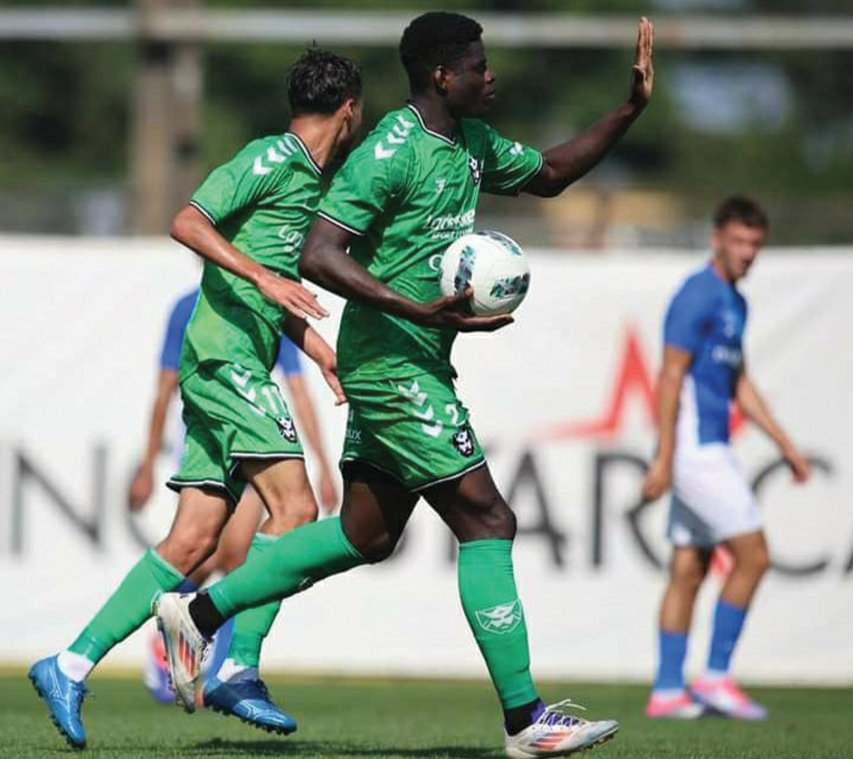 Le jeune attaquant haïtien Mondy Prunier marque son premier but sur sa nouvelle tunique !
